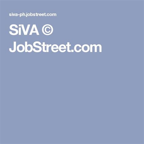 siva job street